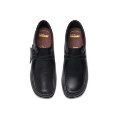 Clarks Older Boys Wallabee Boot O Black Leather