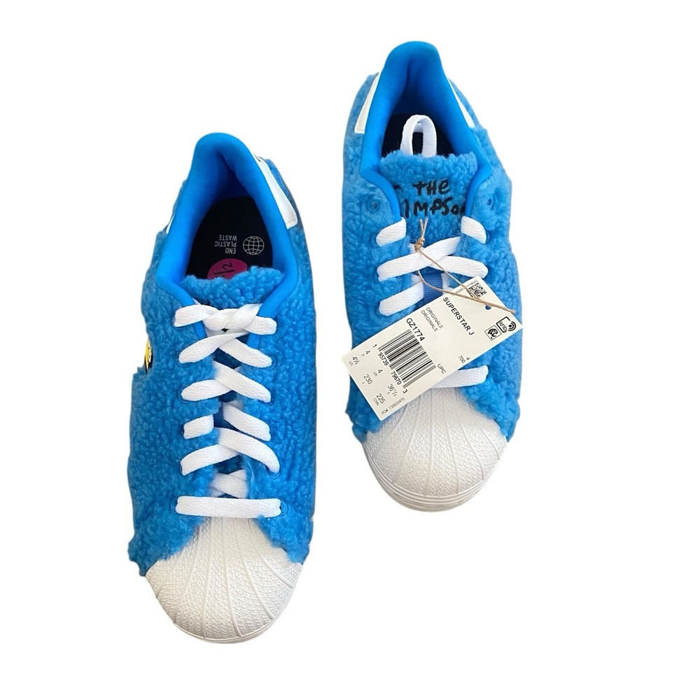 Adidas The Simpsons Marge Superstar Shoes Kids GZ1774 New With Tags Size 4.5