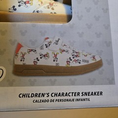 Disney Mickey Mouse Character White Sneakers Children Size 1