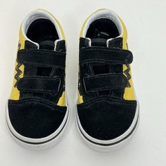 Vans Old Skool Charlie Brown Sneakers Peanuts Toddler Size 5.5 Yellow Black