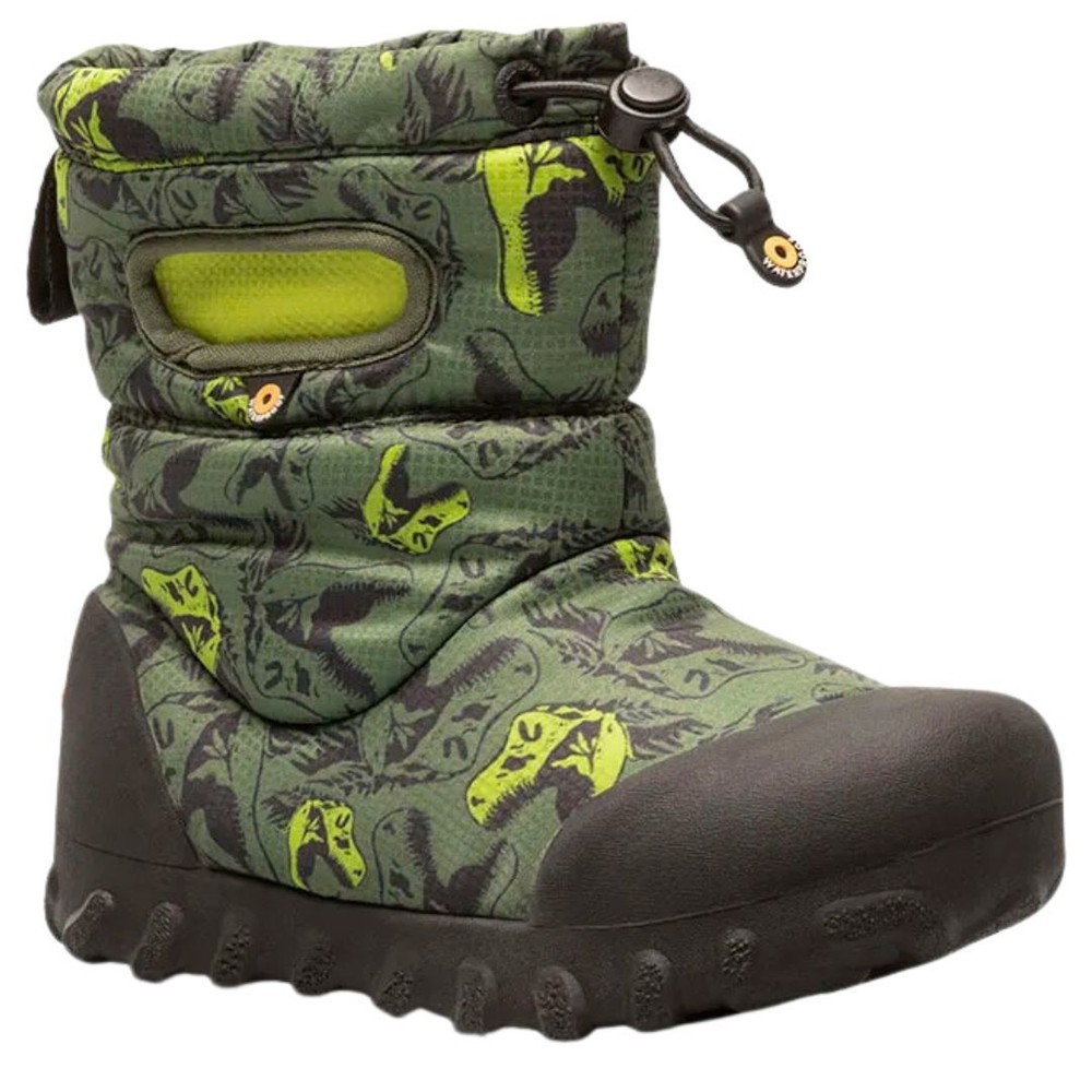 Bogs B-Moc Snow Cool Dinos Kid’s Winter Boots, Dark Green Multi, K6