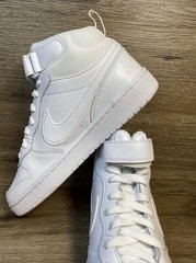 Nike Court Borough Mid 2 Sneakers Shoes CD7782-100 White 7Y or 8.5 Women’s