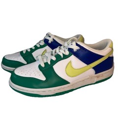 Nike Dunks Low Top Purple Lime White Green Unisex Sneakers Youth Size 7