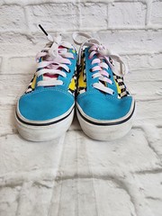 VANS OLD SKOOL Kids Unisex Multicolor Checker Suede Sneakers Shoes Size 3