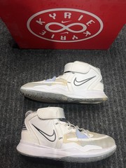 Nike Kyrie Infinity PS Youth Size 2.5Y White Iron Grey Basketball Shoes DD0332