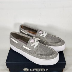 Size 4 Big Kids – SPERRY Bahama Platform – Grey