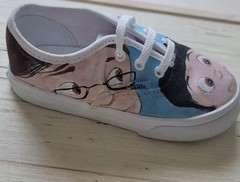 Hand Painted Minion’s Unique Character & Color Keds Original Kids Sz 7 Shoes