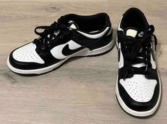 NIKE Dunk Low Retro Panda black and white kids unisex sneakers size 5.5Y NO BOX