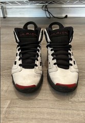 Nike Air Jordan GS Size US 4Y White Gym Red Black Model 428818-100 Pre-owned