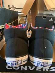 Converse Kids SIZE 6 All Star High Street 658063F Black White Red Blue SEQUOIA
