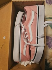 Vans Old Skool Sneakers, Light Pink, Size 3
