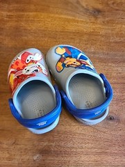 Crocs Child FunLab Paw Patrol Patch Clog Light Grey Gray Blue US TODDLER C5