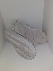 Adiddas Youth White Holographic Superstar Size 4