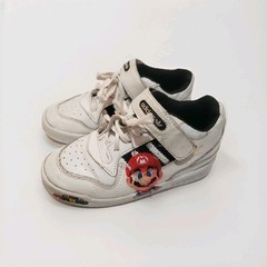 Adidas Forum Low White Black Mario Brothers Nintendo Logo On The Side Size 11C