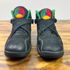 Nike Air Jordan 8 Retro Tinker Air Raid Toddler Size 11.5C Black Sneakers 305369