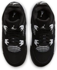 Nike Air Jordan 4 Retro White Thunder Black (PS)FV4537-001 Size 11C-3Y