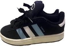 Adidas Originals Campus Kids Sneakers Black Blue White Gum Sole Size US 2 NWOT