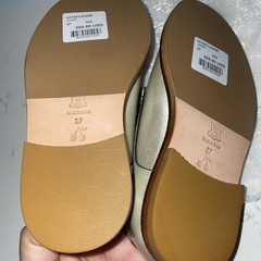 Bonpoint Metallic Leather Derby Lace-up Shoes Champagne Gold EU27 NEW Don’t Miss