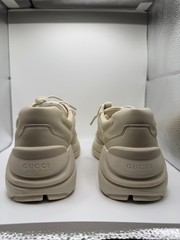Gucci Beige Rainbow Star Lace-Up Low Top Athletic Sneaker 666054 size 32