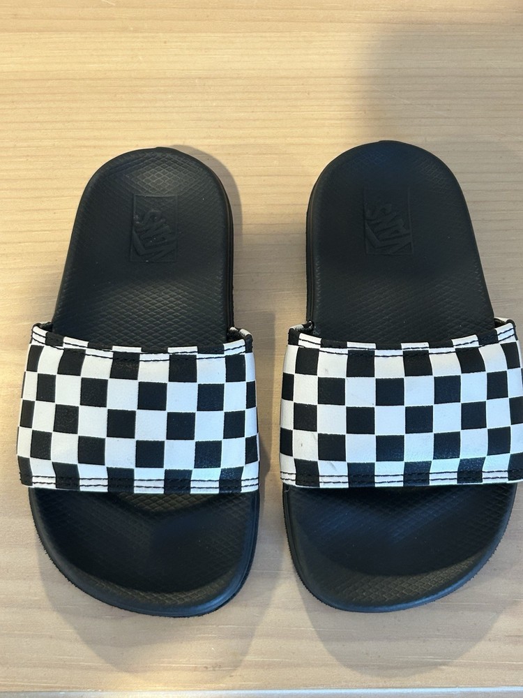 VANS UNISEX CHECKERED SLIDE SANDALS SIZE 11K