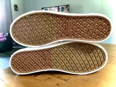 NEW UNISEX MUDD BLACK/WHITE CHECKERED SLIP ON SKATER SHOES SNEAKERS WOMENS SZ 7