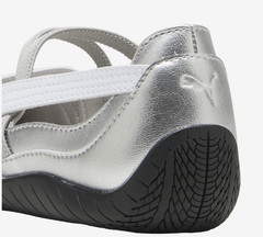 PUMA Speedcat Ballet Metallic Silver White 40613301 GS SZ 4Y-7Y Girls Womens