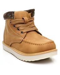 NEW KIDS BEVERLY HILLS POLO CLUB WHEAT TAN CHUKKA LIGHT WEIGHT LACE UP BOOTS