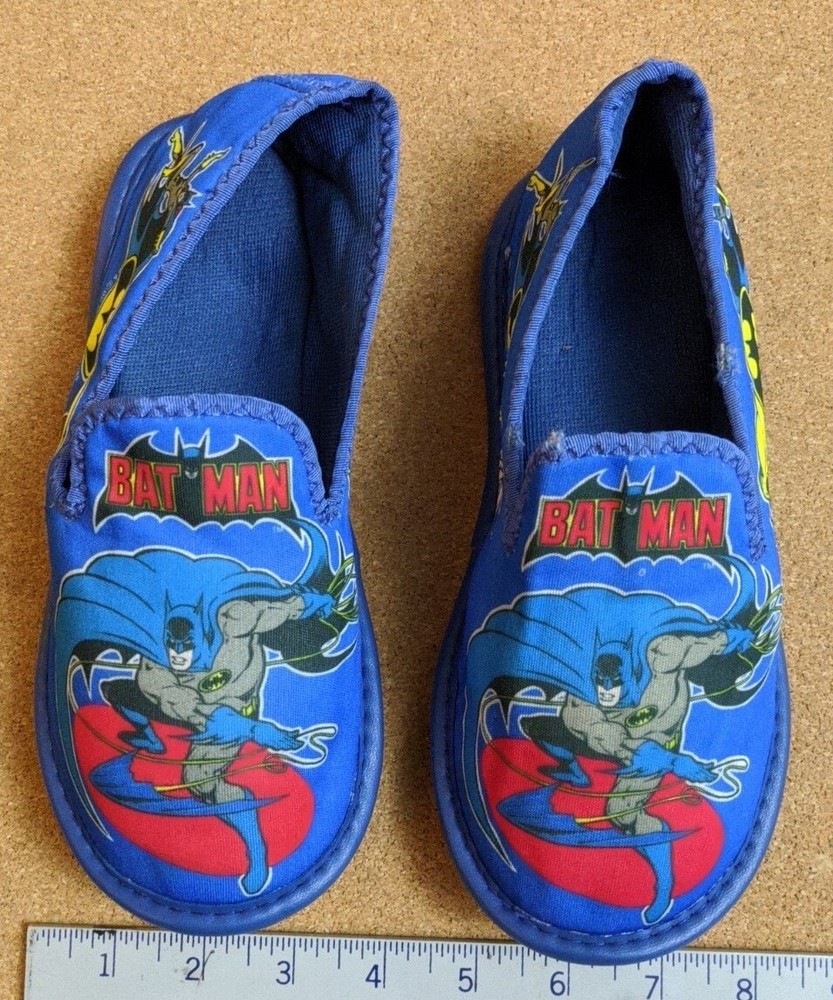 Vintage Batman YOUTH slippers 1989 Robin Batgirl Size 3 NWT