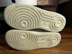 Nike™ AIR FORCE 1 Shoes ~ White/White ~ 314193-117 ~ YOUTH Sz 1Y
