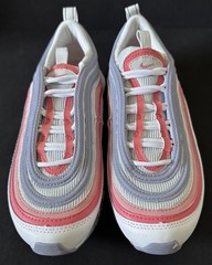Nike Air Max 97 Coral Chalk White Red Pink Shoes Sz 5.5y Youth GS New 921522-116