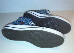 Converse All Star Size 5 1/2 Unisex Blue Black Snake High Top Sneakers