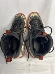 Nike Little Posite One Snakeskin Black White Orange High Top US 4.5Y PT