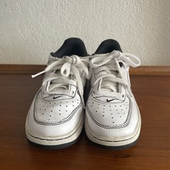 Nike Air Force 1 Low White/Black Contrast Stitching Sneakers Shoes Kids Sz 12c
