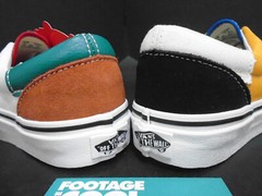 VANS ERA PATCHWORK MULTI-COLOR PINK RED ORANGE WHITE BLUE BLACK VN0A38FRVMF 3.5