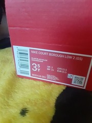 NIKE SHOES COURT BORUGH LOW 2 Kids Youth Size 3.5 – BRAND NEW NO BOX TOP