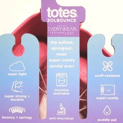 Totes Sol Bounce Toddler Pink Pull-On Clog Beach Water Sand Sandal Size 11-12 T