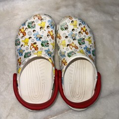 Kids Limited Edition Crocs Classic Pokémon White/Multicolor Clogs Size J 4
