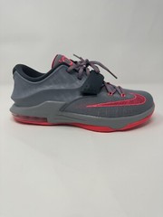 Nike KD 7 VII GS sz 7Y Calm Before the Storm Grey Red Kevin Durant 669942-001