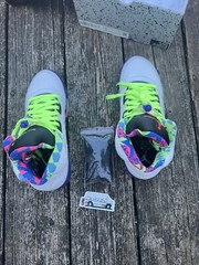 Jordan 5 Retro Alternate Bel-Air Size 6Y/7.5W Authentic Shoes Purple Green Pink