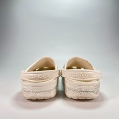 Crocs Classic Glitter Clog White Lightweight Slip On Comfort Shoes Youth Size 5
