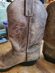 Cody James Oiled Dust Brown Leather Western Boots Youth 6 D Style 43034Y