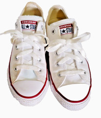 CONVERSE ALL STAR WHITE SNEAKERS YOUTH SIZE 3 #3J256
