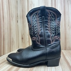 Durango Kids Western Boots BT940 Black Snip Toe Size 5D