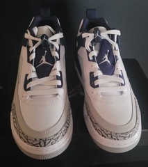 NEW AUTHENTIC JORDAN SPIZIKE LOW (GS) „WHITE MIDNIGHT NAVY“ US 6 Y
