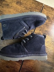 UGG Neumel Zip Kids/Toddlers Bootie Size 13, Navy Blue, Lined For Warmth, Zip