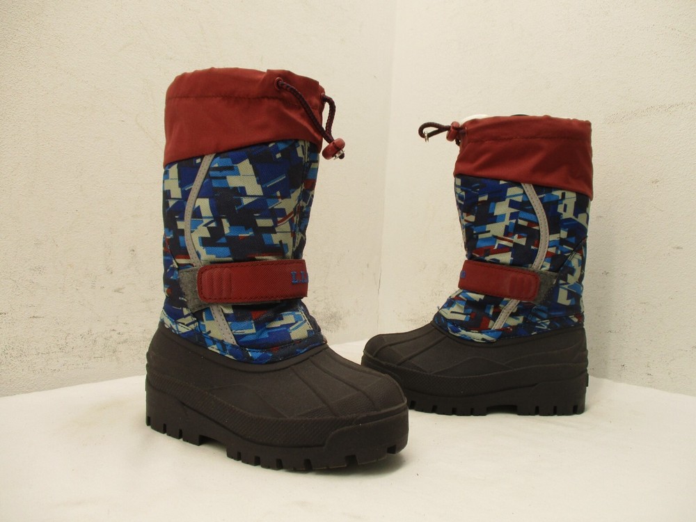 L.L. BEAN Insulated Removable Liner Snow Boots Youth Size 10 Style 244869