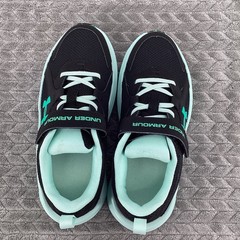 Under Armour Charged Assert 10 Unisex Kids Black Mint Athletic Mesh Sneaker 3Y