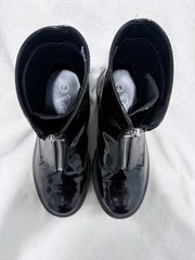 Class Black Bootie Star Accent Zipper Ankle Boots US Kids Size 3