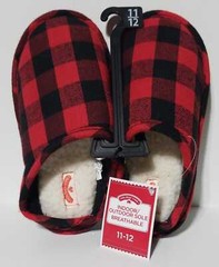 Holiday Time Kid’s Plaid Slippers Size 11-12