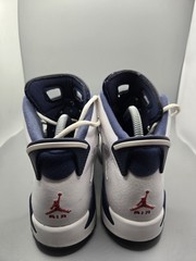 Nike Air Jordan VI 6 Retro 2012 Olympic White Navy Blue, 384665-130 7Y